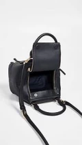 Tory Burch Half Moon Crossbody - Black - Micro 49332