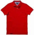 TOMMY HILFIGER POLO SHIRT - RED - SIZE M