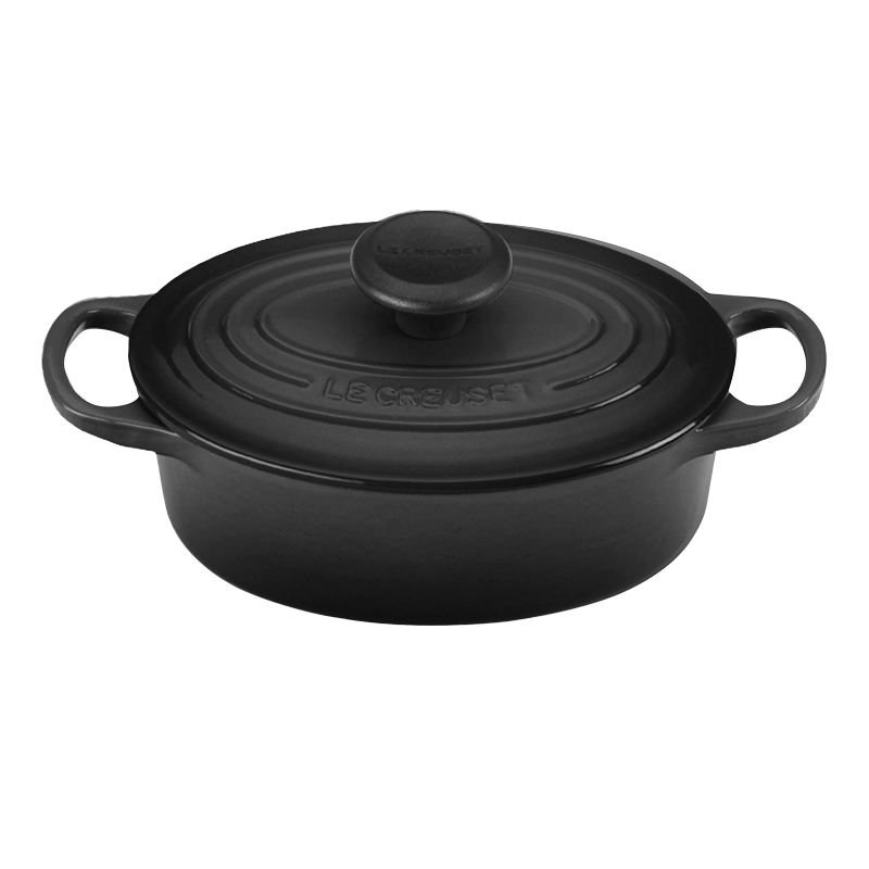 Le Creuset Classic Oval Casserole - Matte Black - 25cm