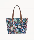 Fossil Fiona Tote - Black Floral ZB7485979 - One Size