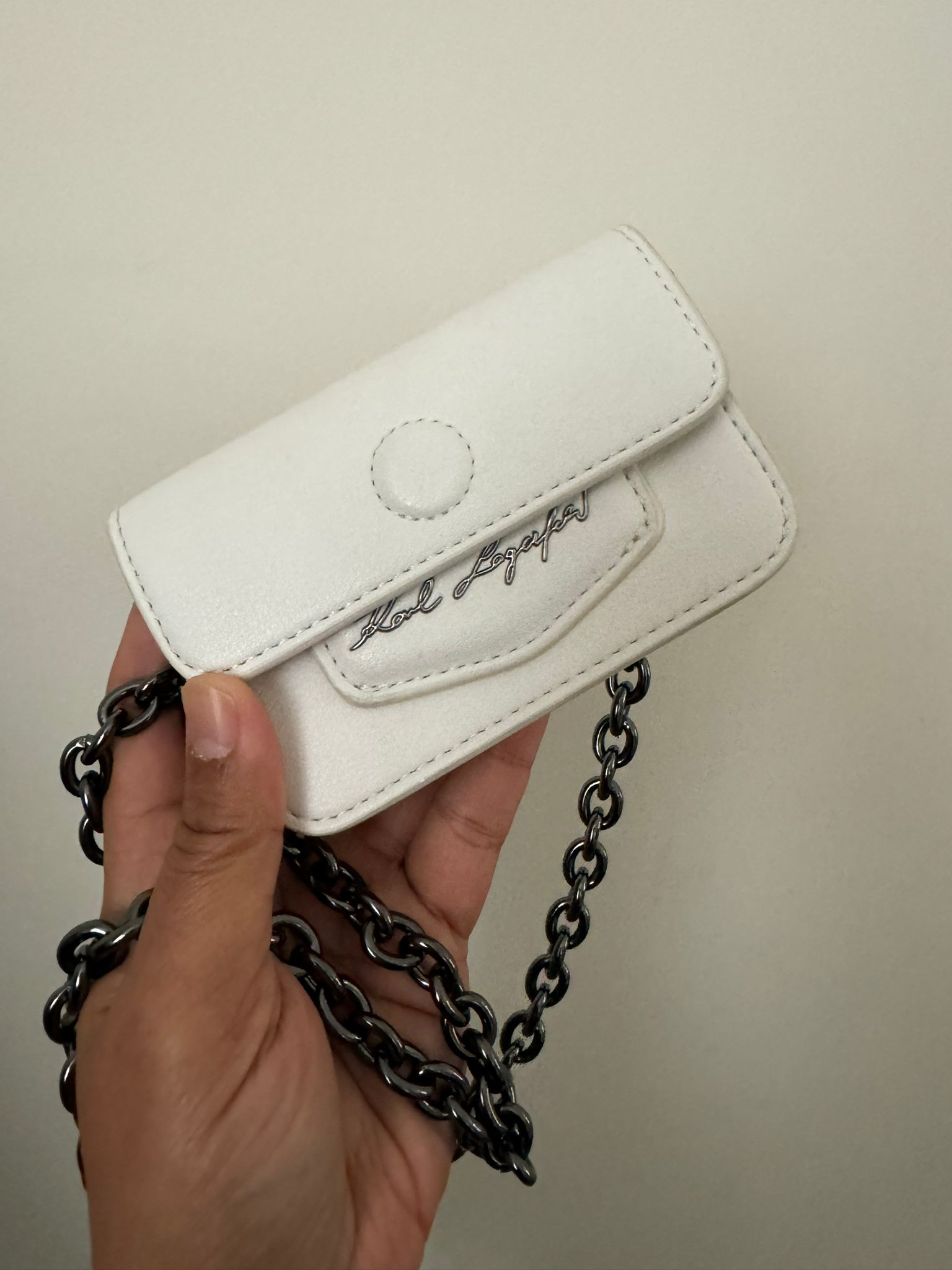 Karl Lagerfeld K/Arrow Wallet On Chain Crossbody Bag - 23SW3220/Off White - Mini