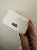 Karl Lagerfeld K/Arrow Wallet On Chain Crossbody Bag - 23SW3220/Off White - Mini