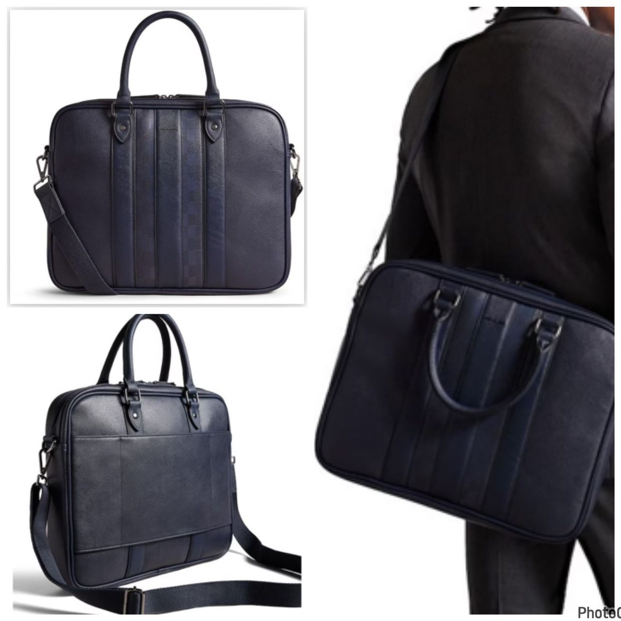 Ted Baker Document/Laptop Bag - Waymon / Navy - 265725 / One Size