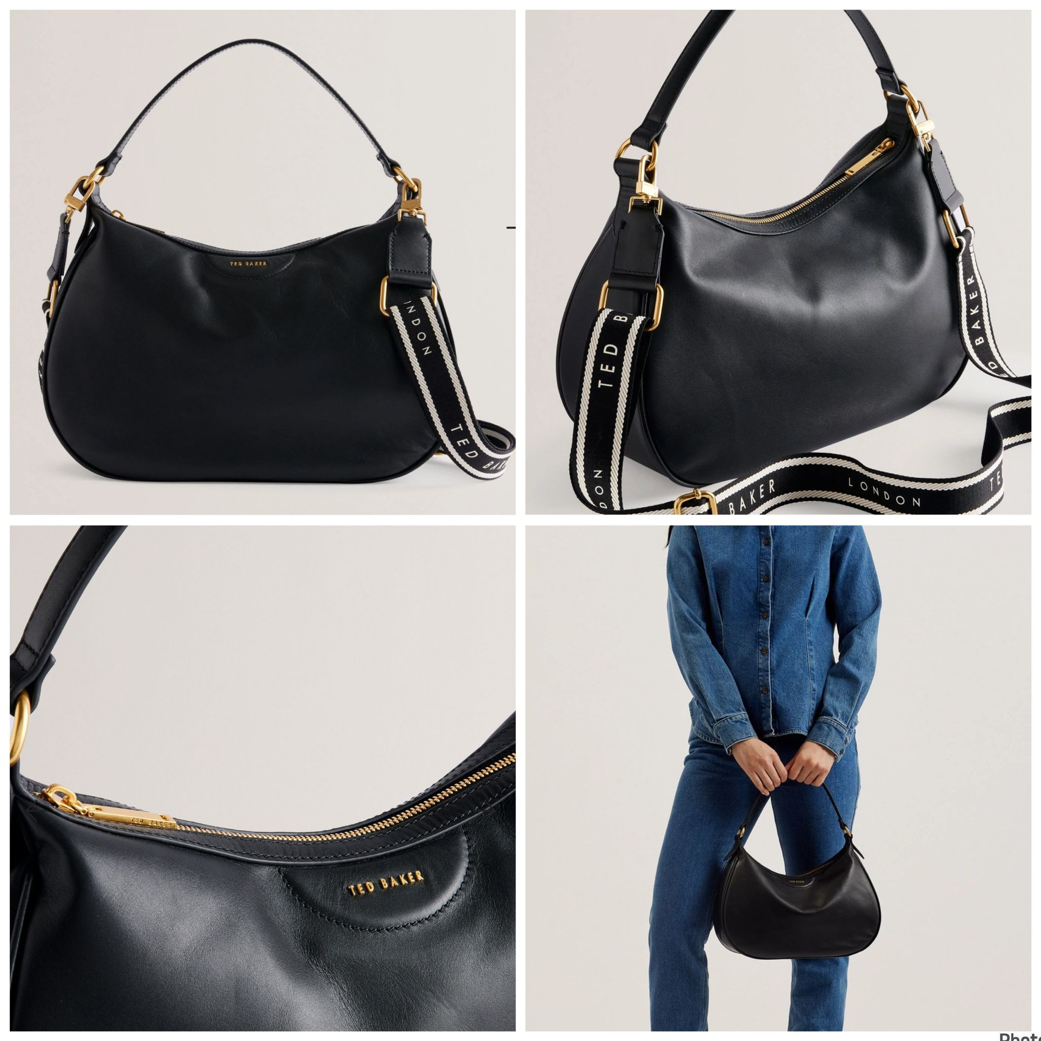 Ted Baker Hobo/Crossbody - Esiah Black - One Size