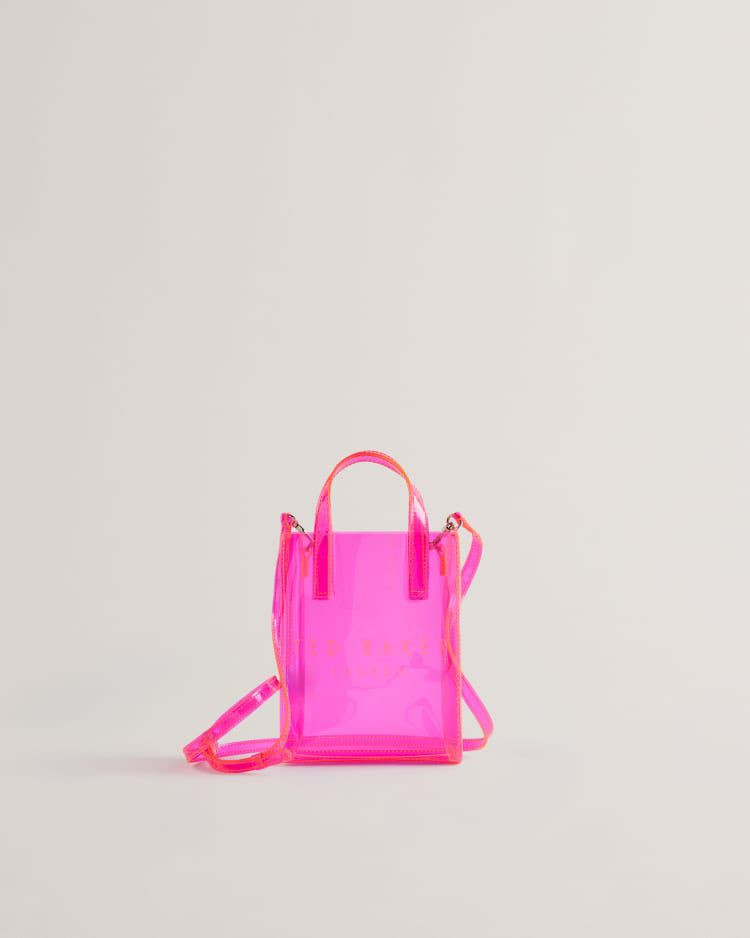 Ted Baker Transparent Nano Icon Crossbody - Brt-Pink - Sheacon / 275977