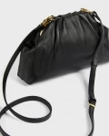 Ted Baker Gathered Slouchy Clutch/Crossbody - Black - Mini 251802