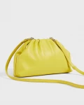 Ted Baker Gathered Slouchy Clutch/Crossbody - Bright Yellow - Mini 251802