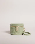 TED BAKER CROC DRUM CROSSBODY - SALMAA / PL-GREEN - ONE SIZE