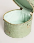 Ted Baker Croc Drum Crossbody - Salmaa / Pl-Green - One Size