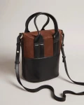 Ted Baker Suede Tote Crossbody - Ryahlin / Black - One Size 259130