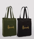 Harrods Shopper Bag - Classic Logo / Multi - Set of 2