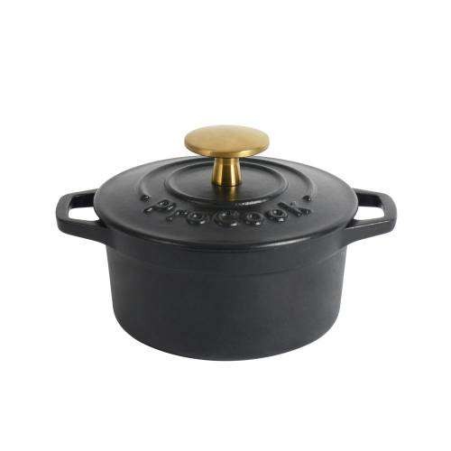 Procook Round Casserole - Black - 12 CM