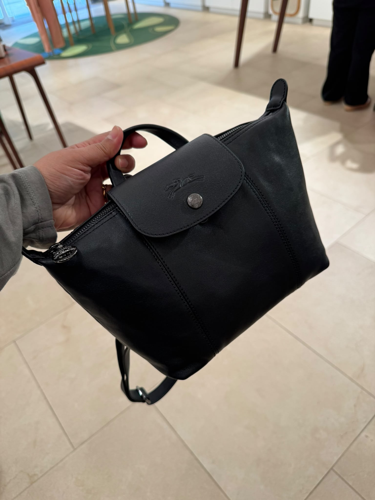 Longchamp Li Ciur Backpack - Black - 10150757001 / 29 X 20 X 9 CM