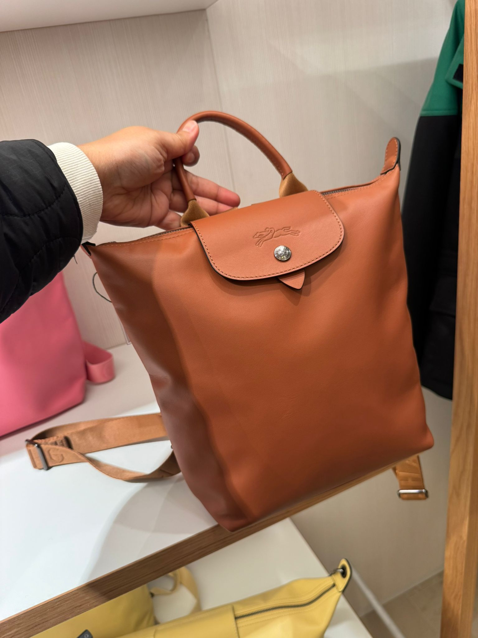 Longchamp Li Ciur Backpack - Cognac - 10209987504