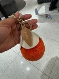 FURLA KEY RING - MANDARINO/PERG - ONE SIZE