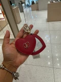 Furla Key Ring with mirror  - Geranio - Heart