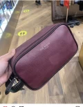 Ted Baker Double Zip Washbag - Dark Red - One Size