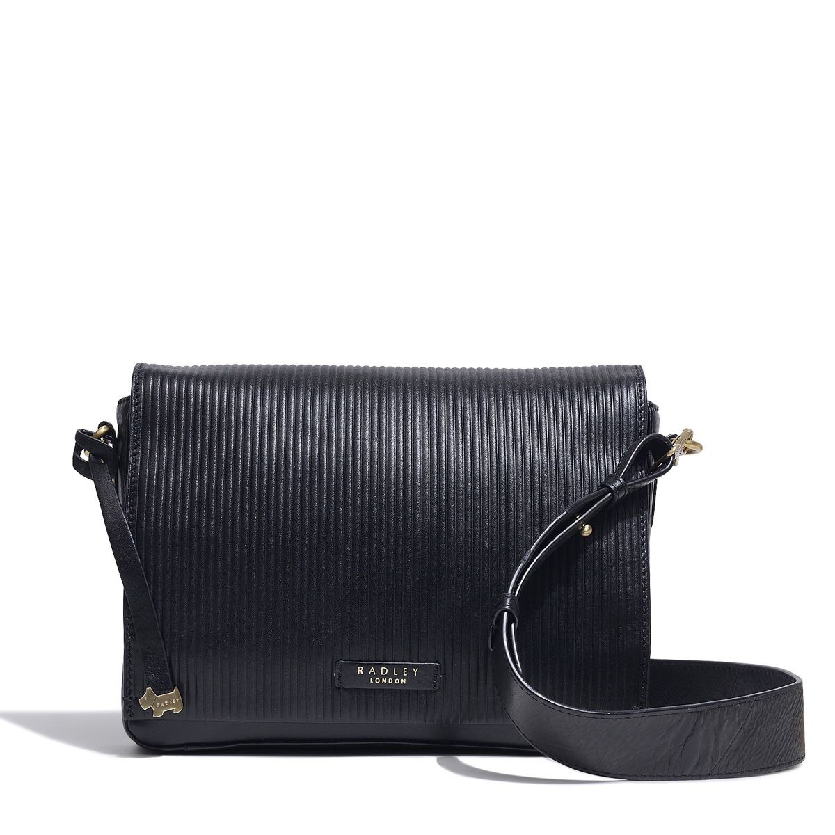 Radley Flapover Hanson Street Crossbody - Black - Large H3234001