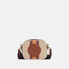 Coach Crossbody - Im/Light Khaki/Wine Multi - Mini 15cm X 12cm X 6cm