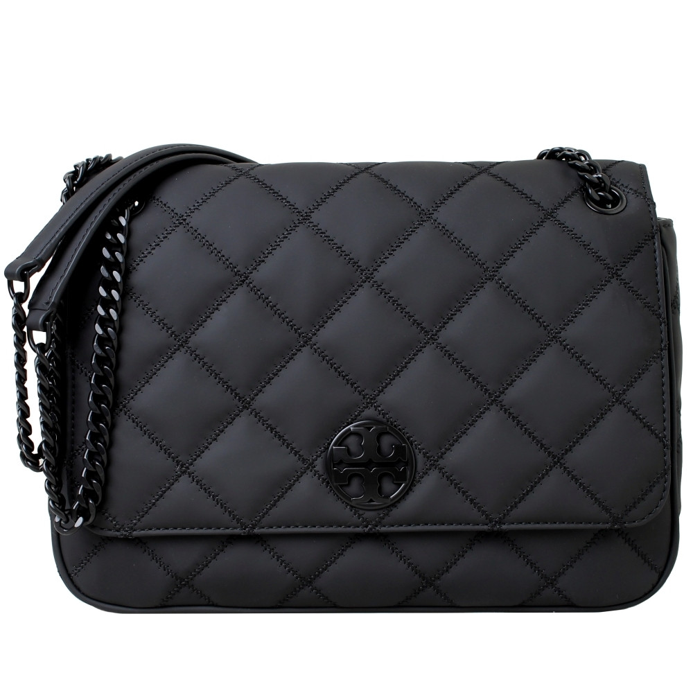 Tory Burch Willa Shoulder/Crossbody - Matte Black - One Size