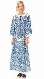 Tory Burch Caftan Dress - Blue/White - One Size