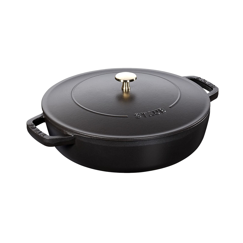 Staub Braiser Chistera/ Sauteuse - Black - 24cm