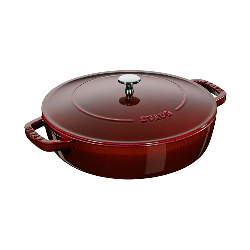 Staub Braiser Chistera/ Sauteuse - Grenadine - 28cm