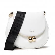 Furla Portagioia Crossbody - Chalk/Nero - Mini