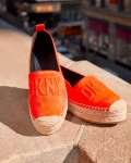 DKNY KZD23117 Slip On Sneakers - Suede Orange - US 7/ EUR 37.5 / UK4.5