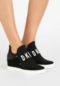 DKNY Slip On Sneakers - Cosmos Nappa Black - US 8/ UK 5.5/ EUR 38.5