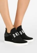 DKNY Slip On Sneakers - Cosmos Nappa Black - UK 4.5 / Us 7