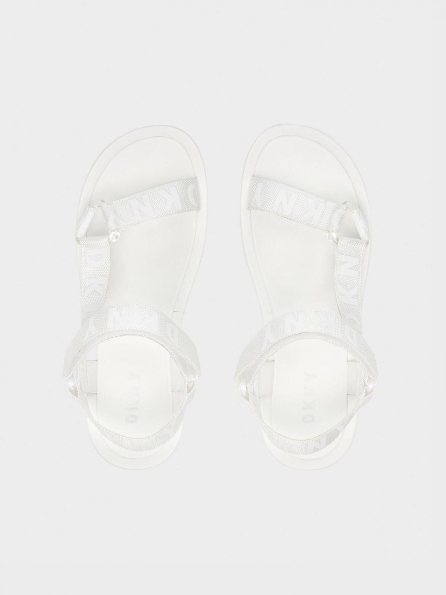 DKNY Multi Strap Ayli Sandal   - White - US 8