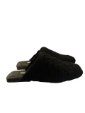 DKNY Slides - Sherpa Shearling Black - UK 4.5 / Us 7