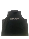 Dkny Shirts - Tiger Logo Mock Neck Cropped Black - S