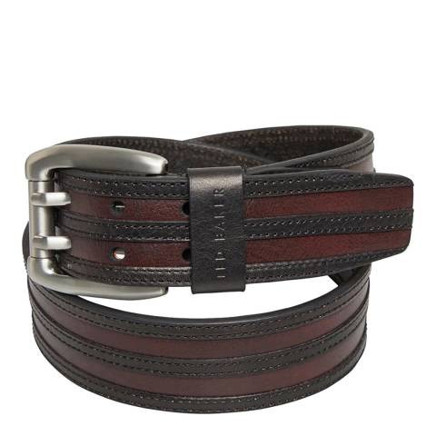 Ted Baker Murdoch Double Prong Men Belt - Chocolate - Size 32