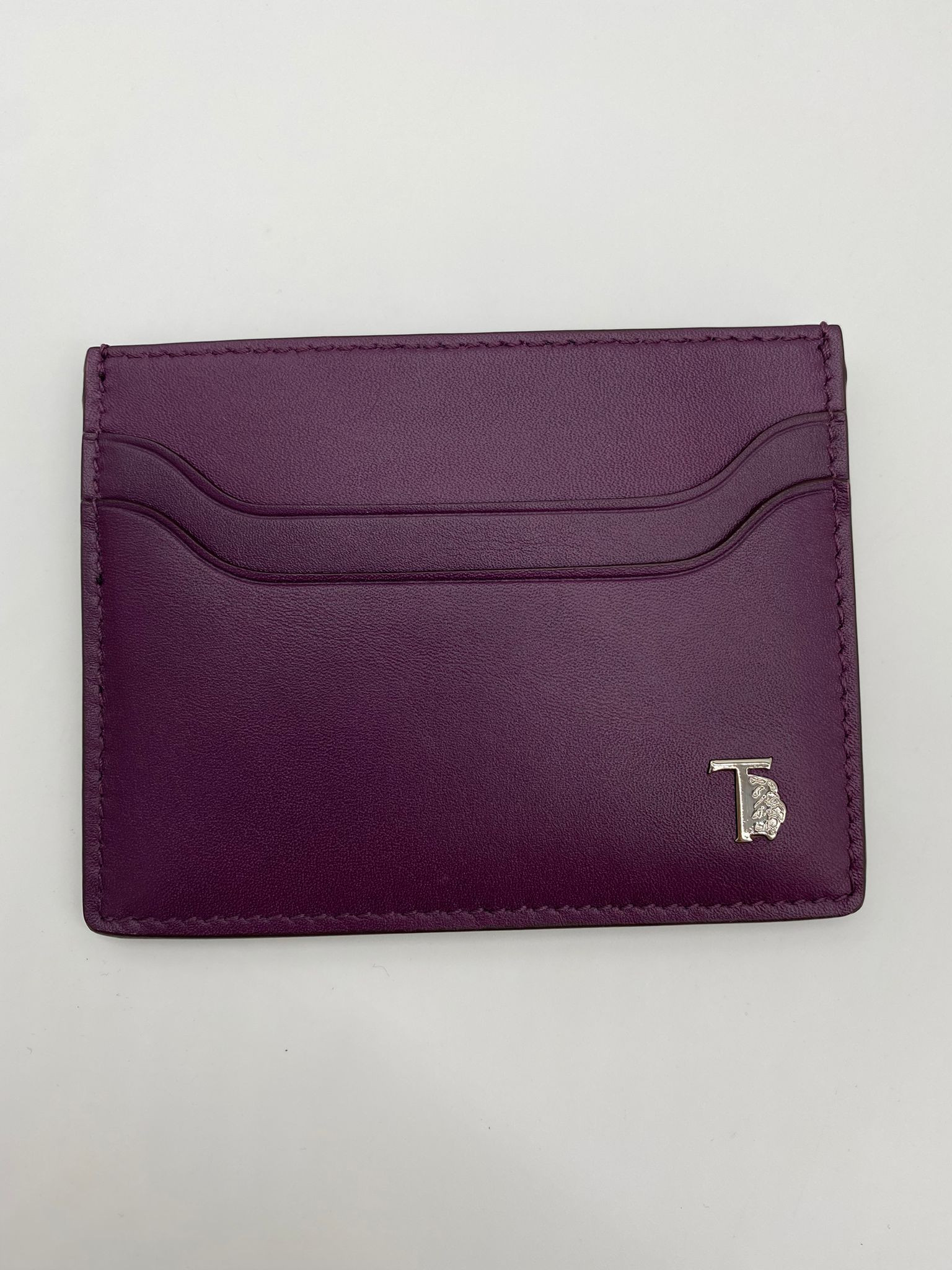 Tod's Card Holder Porta CC Leoni - Deep Purple - One Size