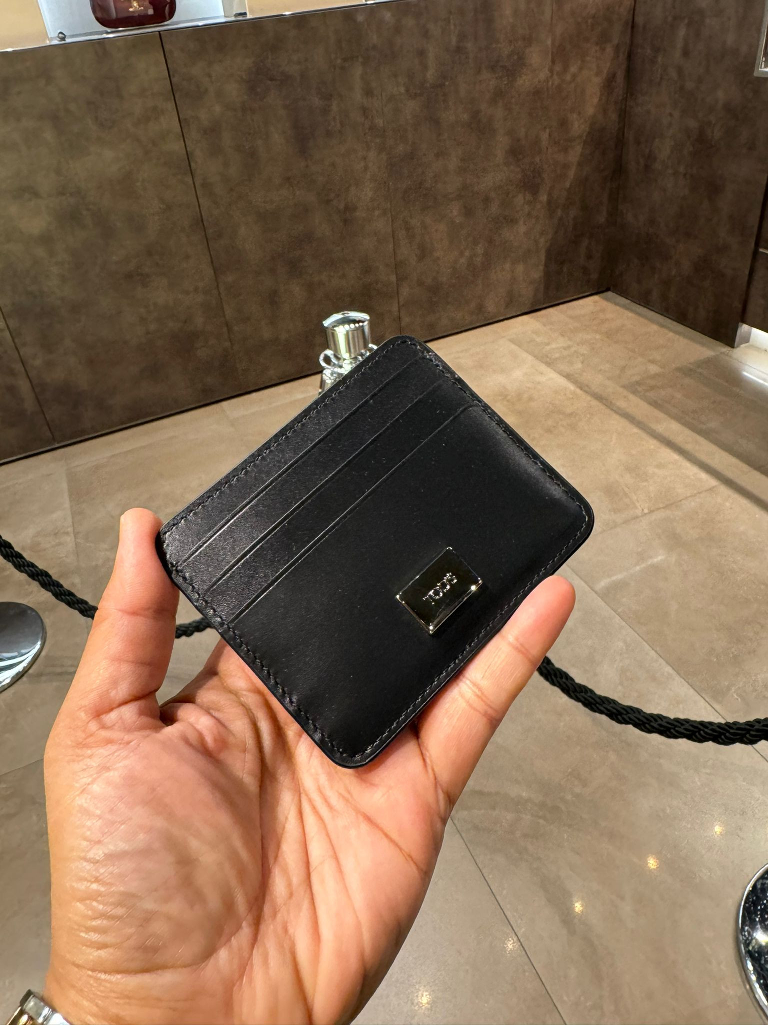 TOD'S CARD HOLDER - BLACK - XAWDSPF12Z0RIIB999