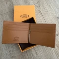 Tod's Card Holder Wallet with Money Clip - Brown - XAMLEOC23Z0QNTS410 / 11 X 8.5 CM