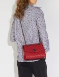 Coach Parker With Quilting And Rivets Shoulder Bag - V5/Red Apple - One Size / 76081