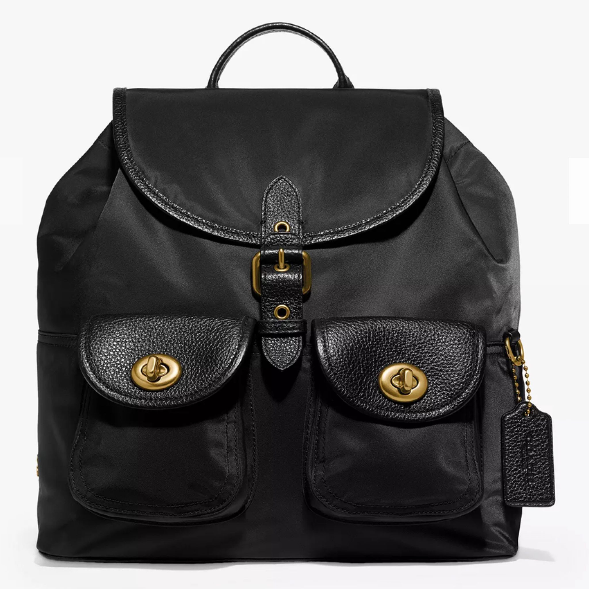 coach leather backpack women