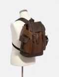 Coach Backpack - Qb/Tobacco Mahagony - One Size 10 1/4" (L) x 16 1/2" (H) x 5" (W)