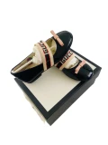 Gucci Kids Shoe - Black White Strap - Size 5