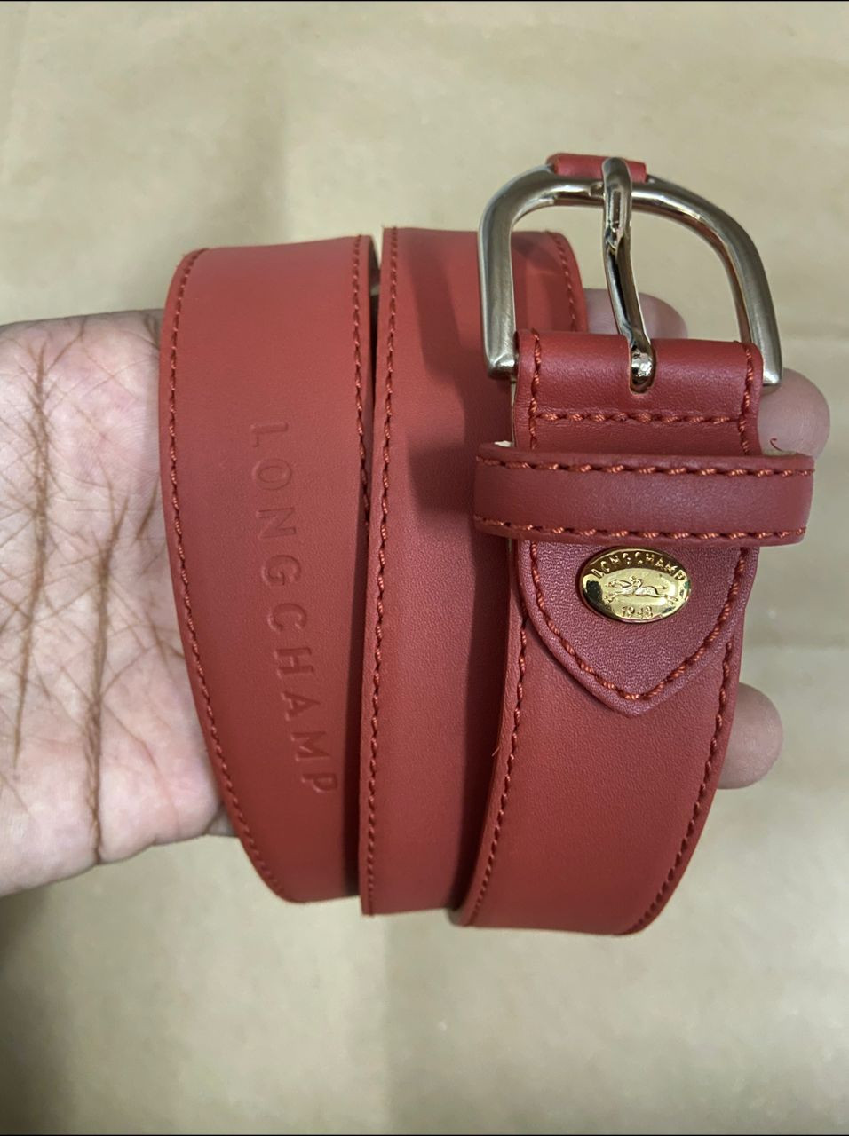 Longchamp Belt - Orange - 106cm X 3cm