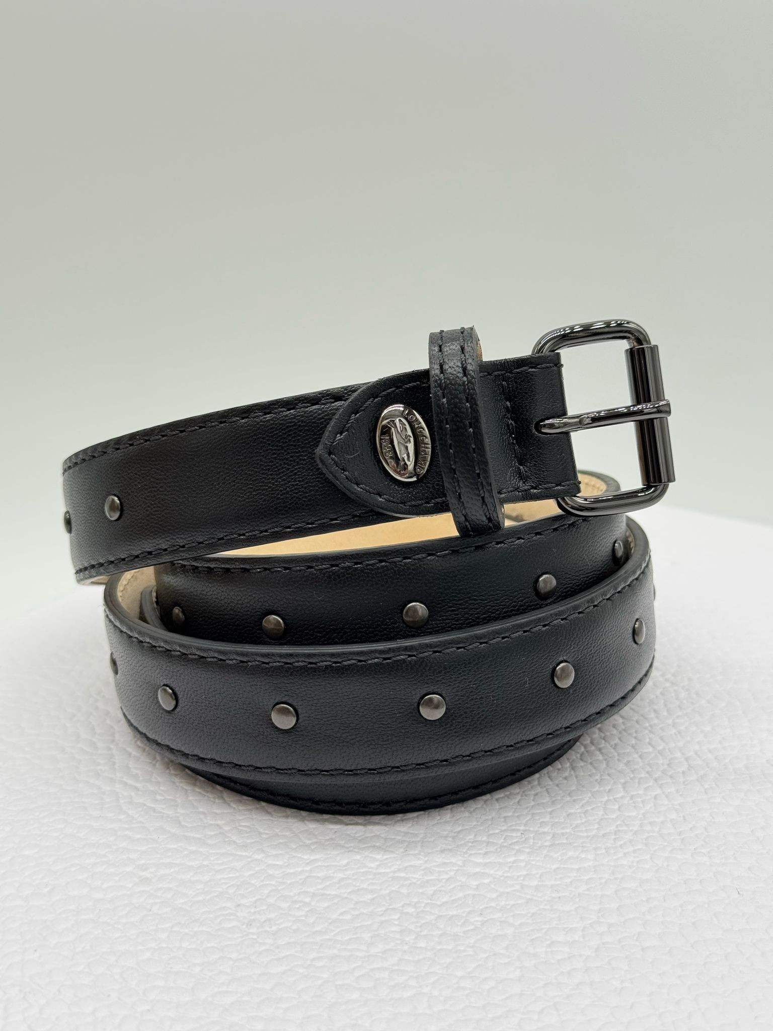 Longchamp Cavalcade Women's Belt - L7677956001 / Black - 111 x 2.5 cm