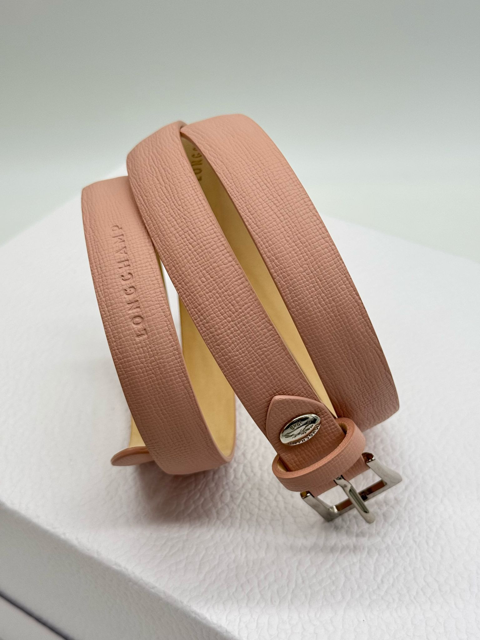 Longchamp Game On Women's Belt - L7639HLQ507 / Blush - 111 x 2 cm