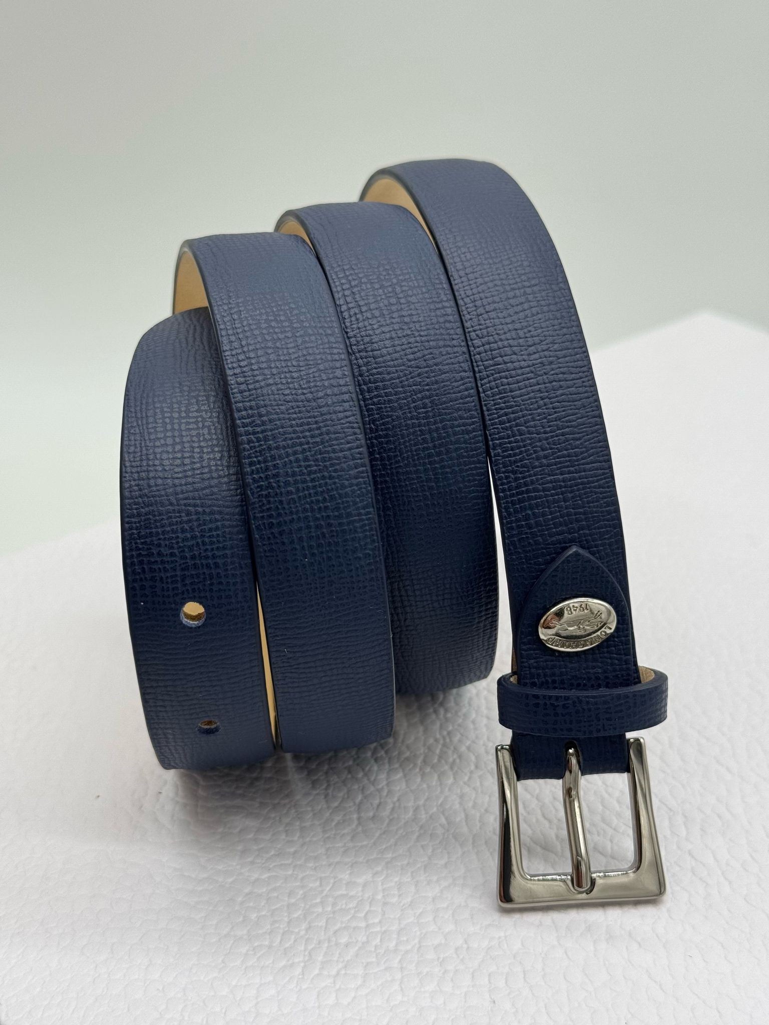 Longchamp Game on Women's Belt - L7639HLQ006 / Navy - 111 x 2 cm