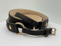 Longchamp Roseau Heritage Women's Belt - L7672766001 / Black - 105 x 3 cm