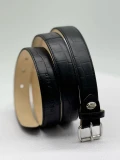 Longchamp Mademoiselle Women's Belt - L7677974001 / Black - 112 x 2.5 cm
