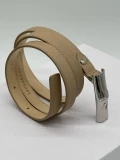 Longchamp Le Roseau Women's Belt - 40021HPN414 / Taupe - 115 x 2 cm