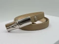 Longchamp Le Roseau Women's Belt - 40021HPN414 / Taupe - 115 x 2 cm